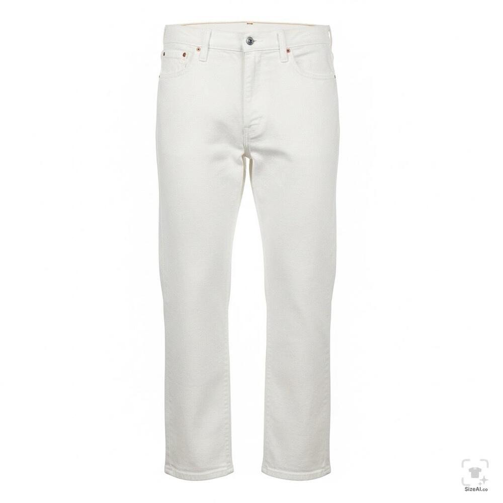 Levi's Pants Mens 40x27 White Chino Denim Stretch Straight Leg 514 Casual
